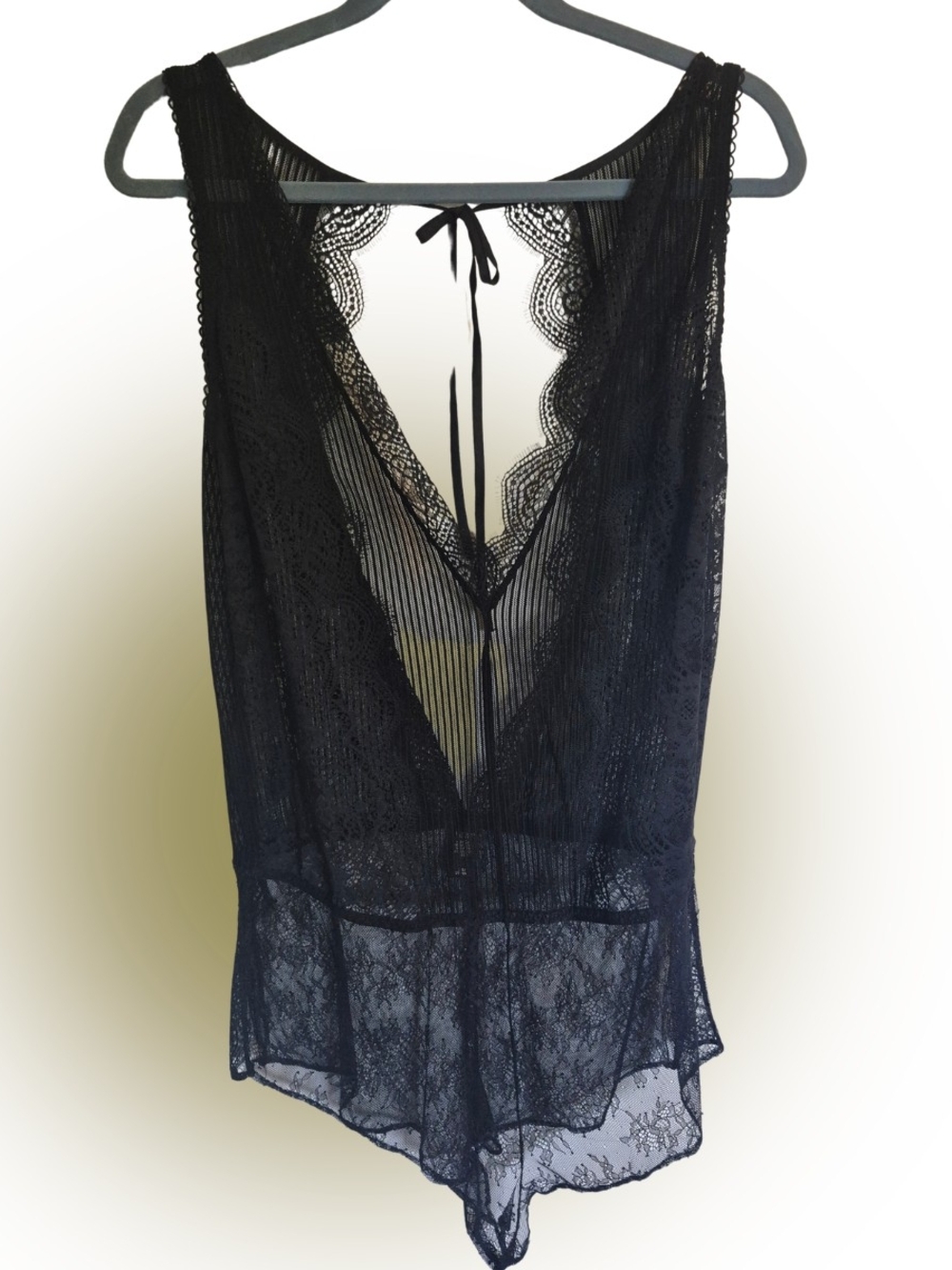 Lace Teddy Robe Set - Picture 2 of 3